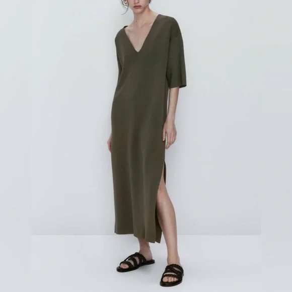 metallic knit gold dress Metallic Knit Halter Maxi Dress from Luxxel exclusive at Urbanheer